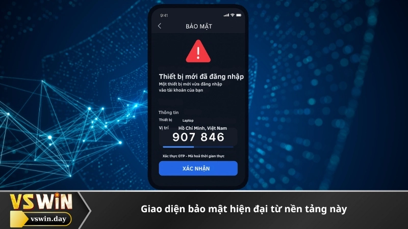 Giao diện bảo mật hiện đại từ nền tảng này