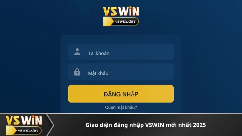 Giao diện đăng nhập VSWIN mới nhất 2025