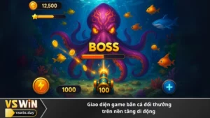 Giao diện game bắn cá đổi thưởng trên nền tảng di động