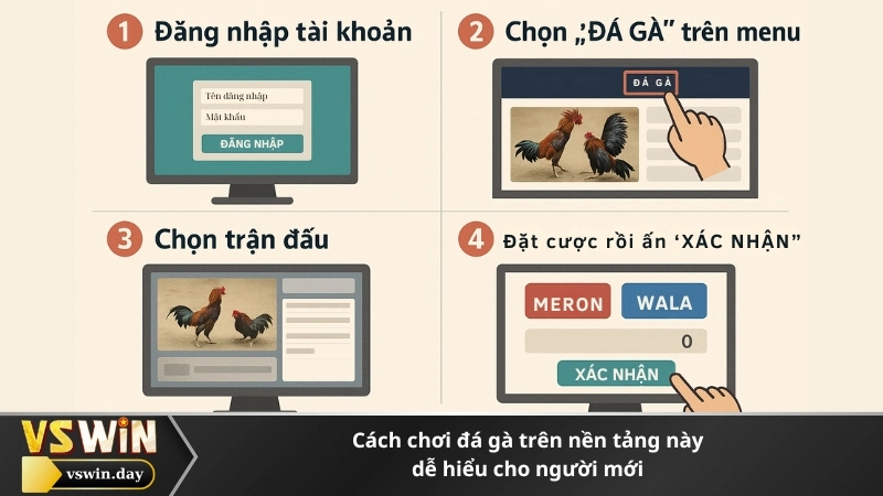 Cách chơi đá gà trên nền tảng này dễ hiểu cho người mới