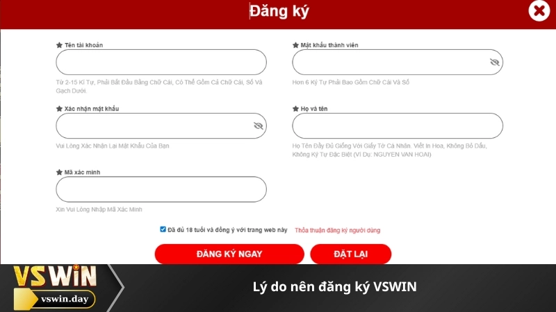 Lý do nên đăng ký VSWIN